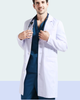 Men's White Medical Lab Coat – Classic Fit