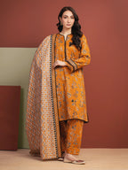 Desert Glow – Bronze Printed Lawn 3 Piece