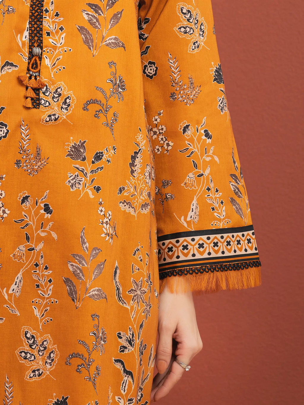 Desert Glow – Bronze Printed Lawn 3 Piece