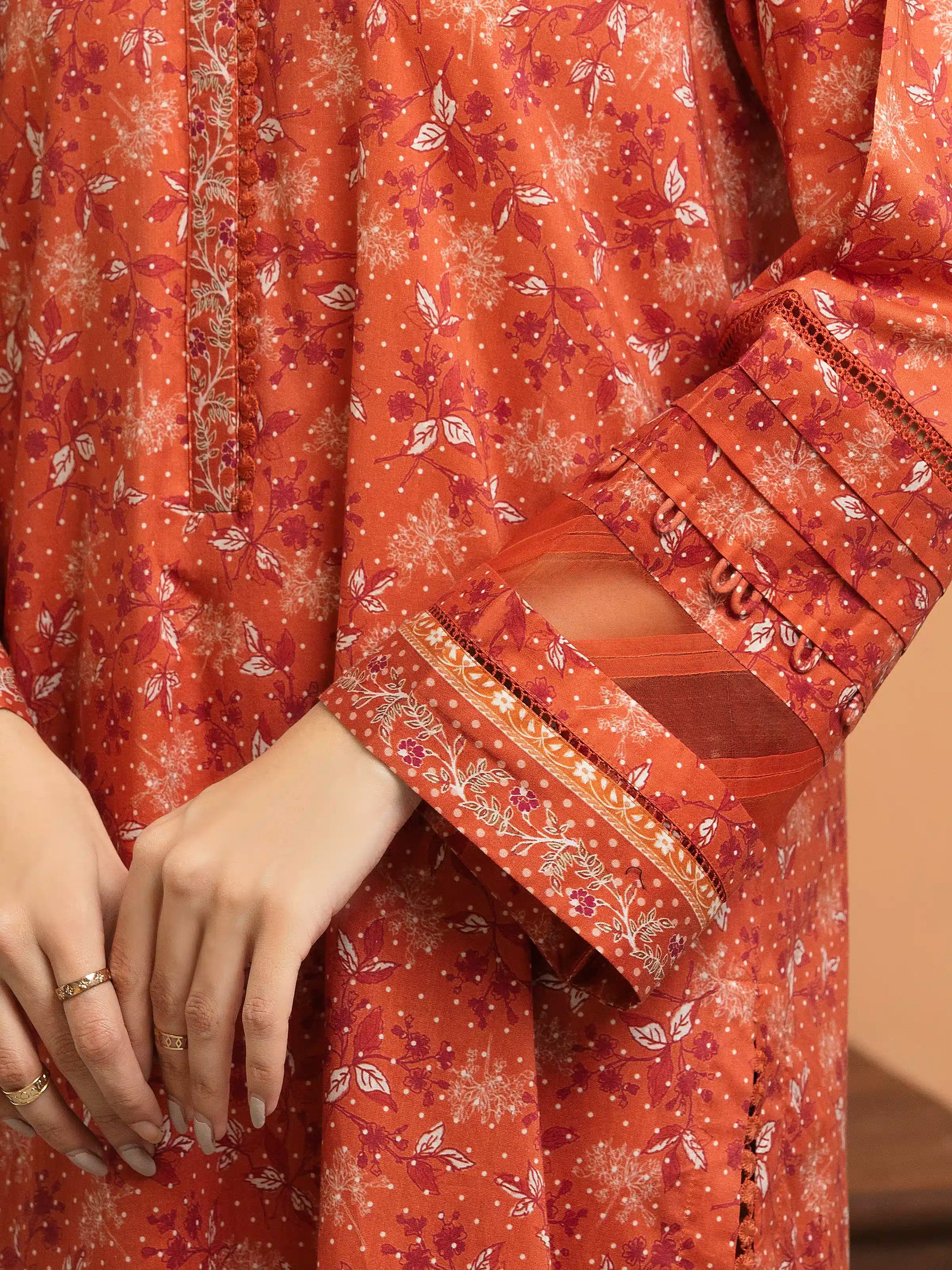 Dusty Rose Charm – Unstitched Lawn 3 Piece