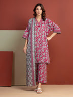 Blush Aura – Pink Printed Lawn 3 Piece