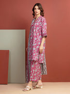 Blush Aura – Pink Printed Lawn 3 Piece
