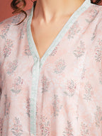 Rose Blush – Light Pink Printed Lawn 3 Piece