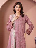 Rose Glow – Dusty Rose Printed Lawn 3 Piece