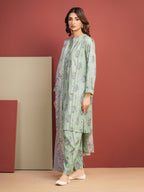 Mint Breeze – Mint Green Printed Lawn 3 Piece