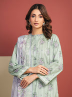 Mint Breeze – Mint Green Printed Lawn 3 Piece