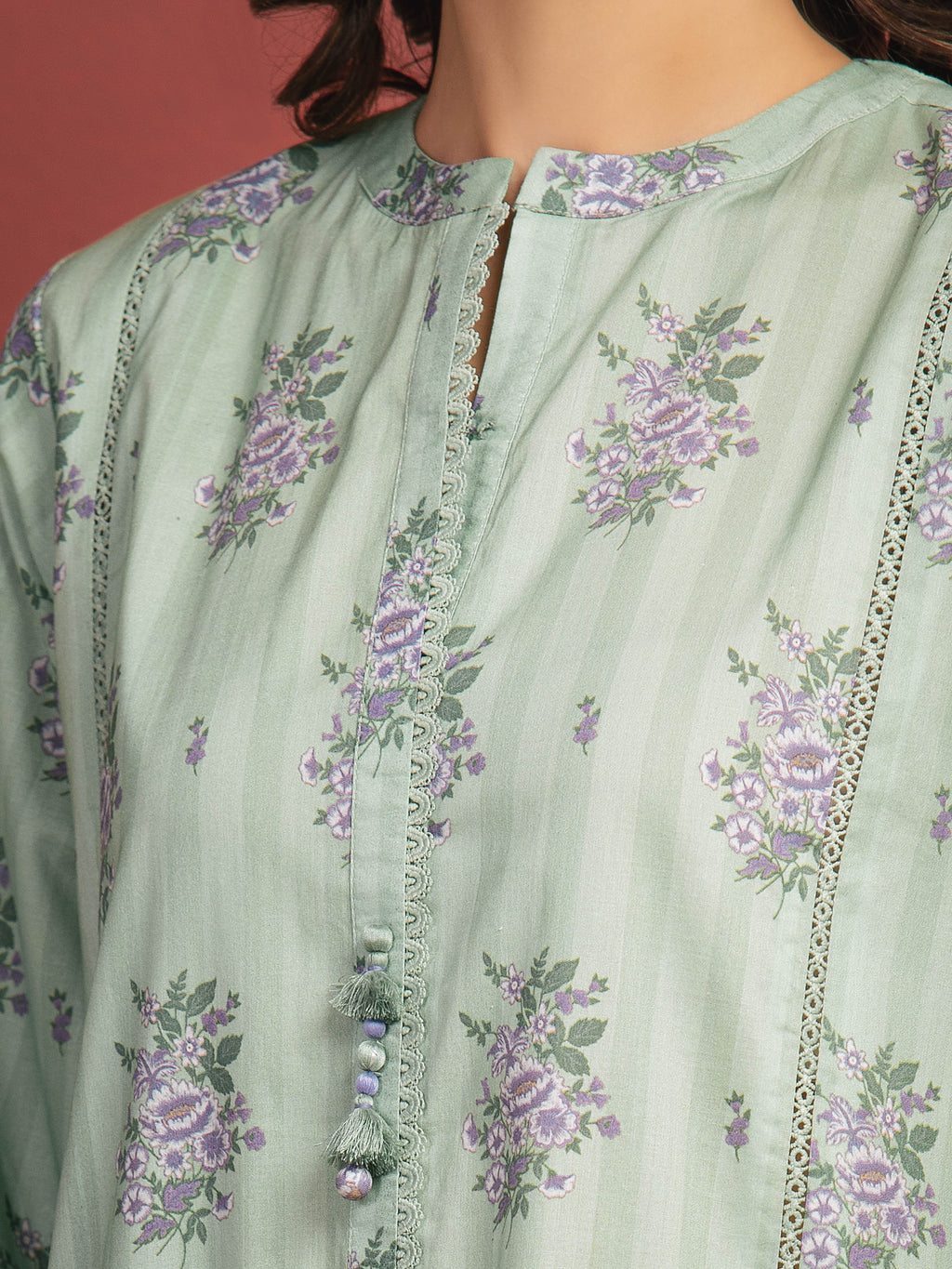 Mint Breeze – Mint Green Printed Lawn 3 Piece