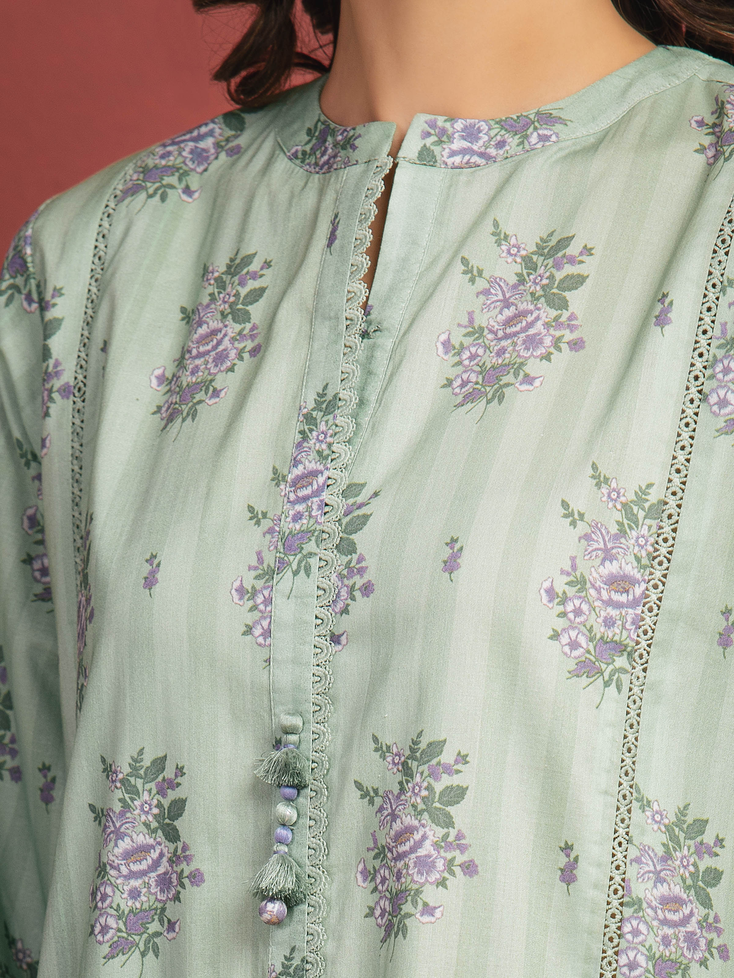 Mint Breeze – Mint Green Printed Lawn 3 Piece