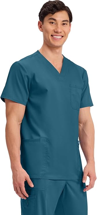 Caribbean Blue Men's Medical Scrub Set