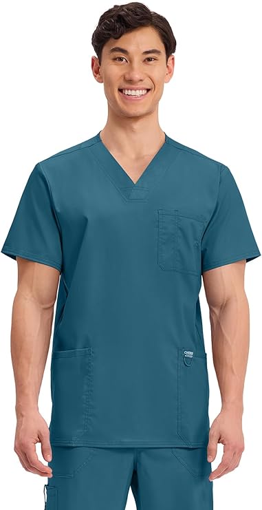 Caribbean Blue Men's Medical Scrub Set