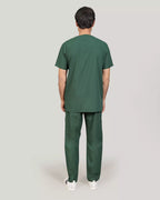 Men’s Hunter Green Medical Scrub Set – Professional Healthcare Uniform Suit