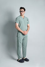 Men’s Teal Medical Scrub Set – Professional Healthcare Uniform Suit