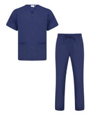 Men's Navy Blue Medical Scrub Set – Comfortable Healthcare Uniform Suit