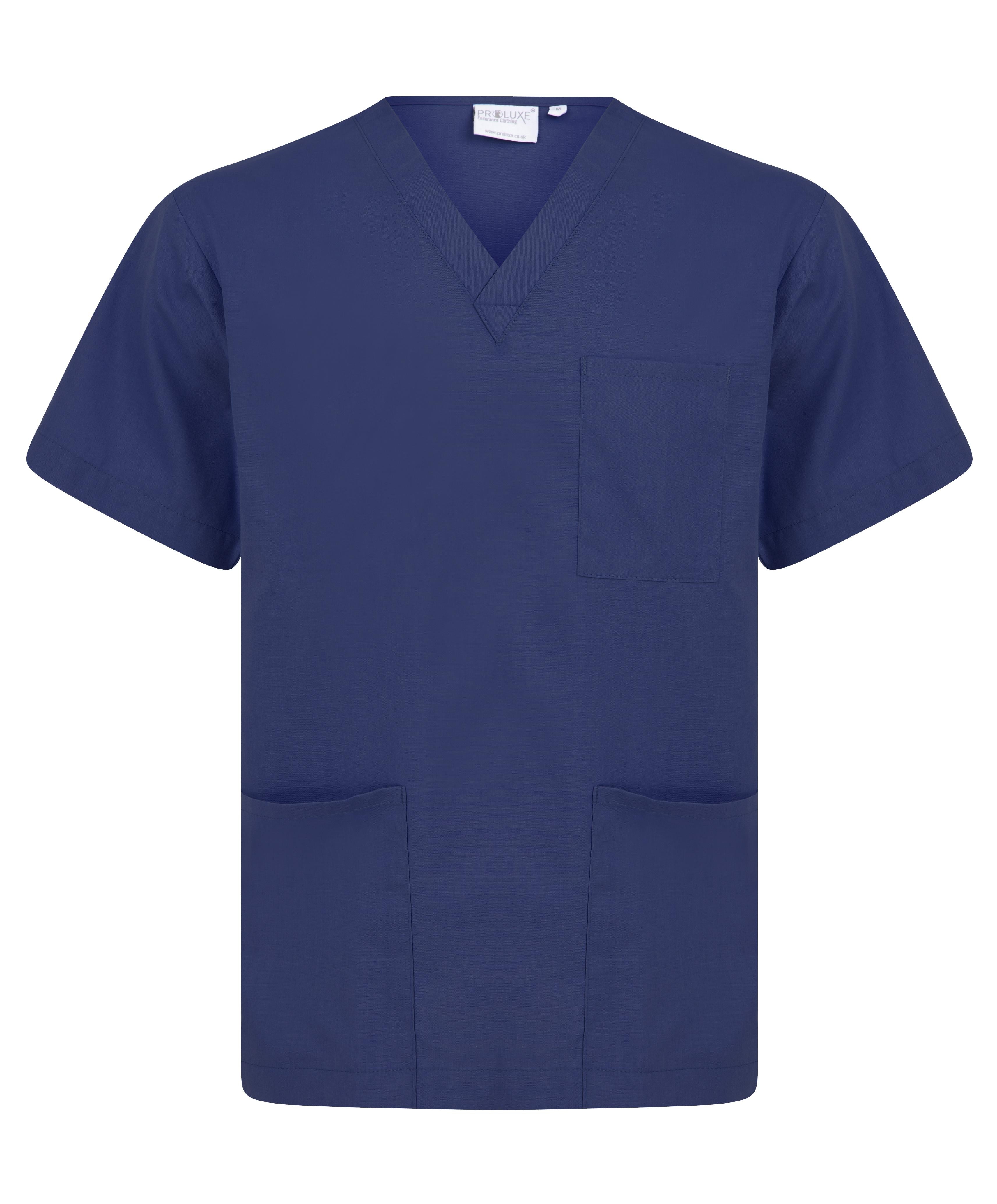 Men's Navy Blue Medical Scrub Set – Comfortable Healthcare Uniform Suit