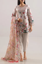 Peach Whisper – Unstitched Cotton Tencel 3 Piece