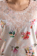 Peach Whisper – Unstitched Cotton Tencel 3 Piece