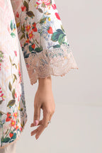 Peach Whisper – Unstitched Cotton Tencel 3 Piece