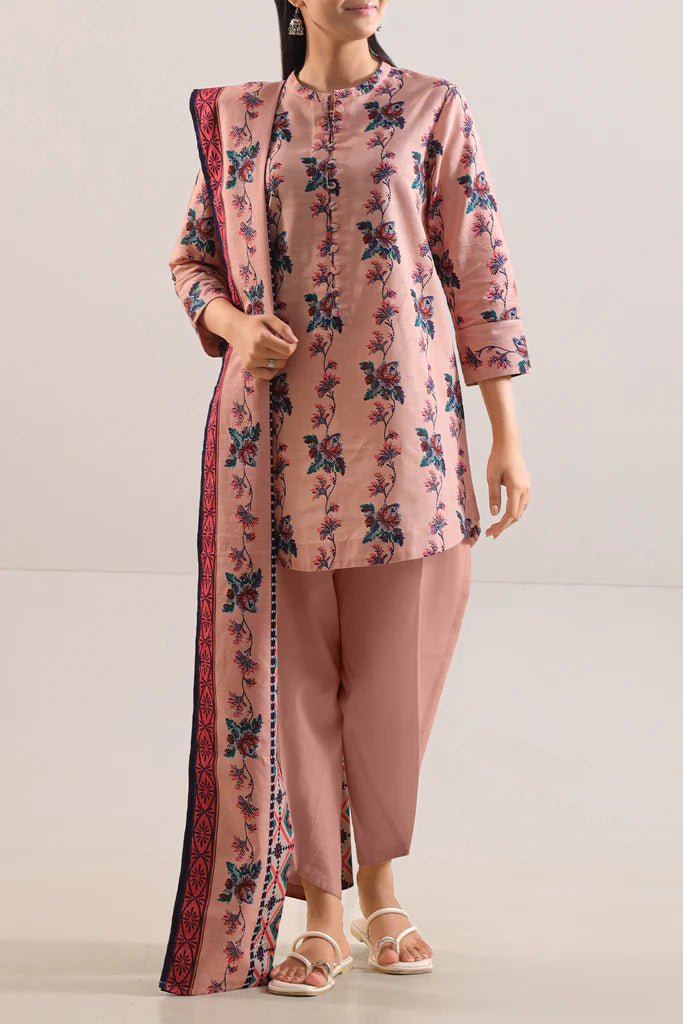 Peach Bloom – Unstitched Lawn 3 Piece