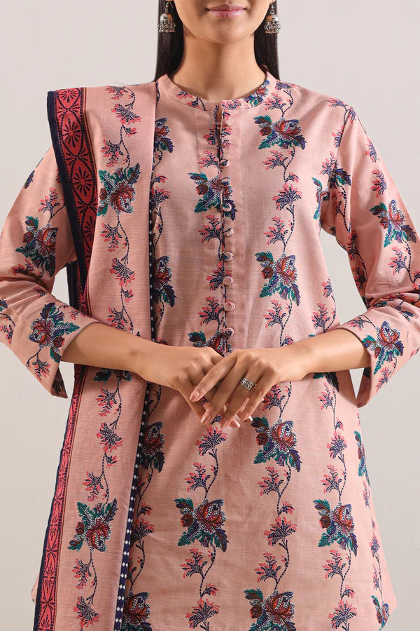 Peach Bloom – Unstitched Lawn 3 Piece