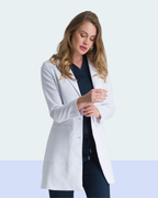 Women's White Medical Lab Coat – Classic Fit