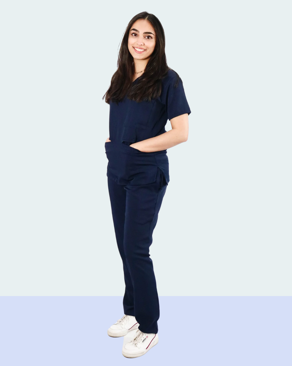 Women's Medical Scrub Set – Navy Blue