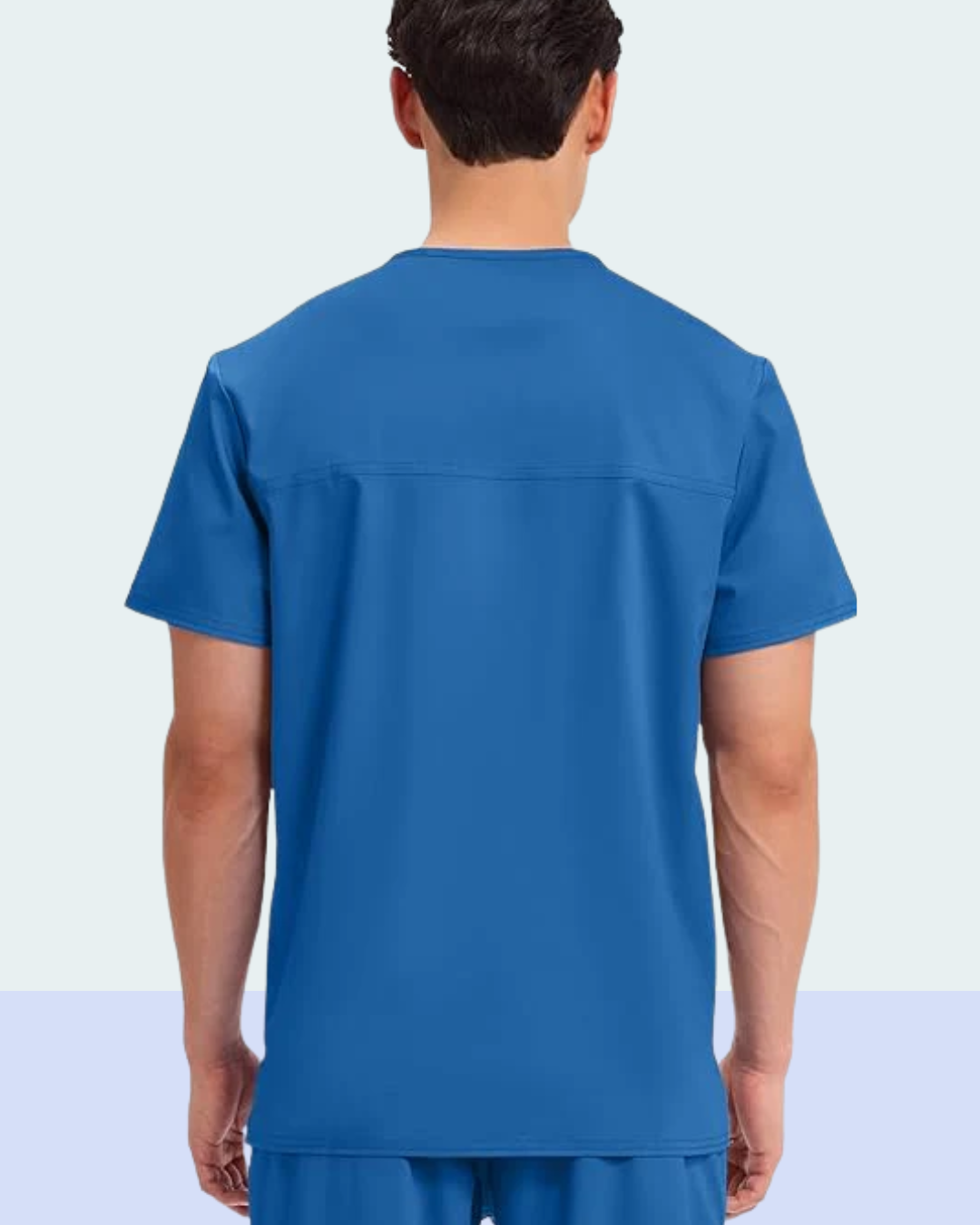 Royal Blue Men's Medical Scrub Set - Professional Healthcare Uniform Suit