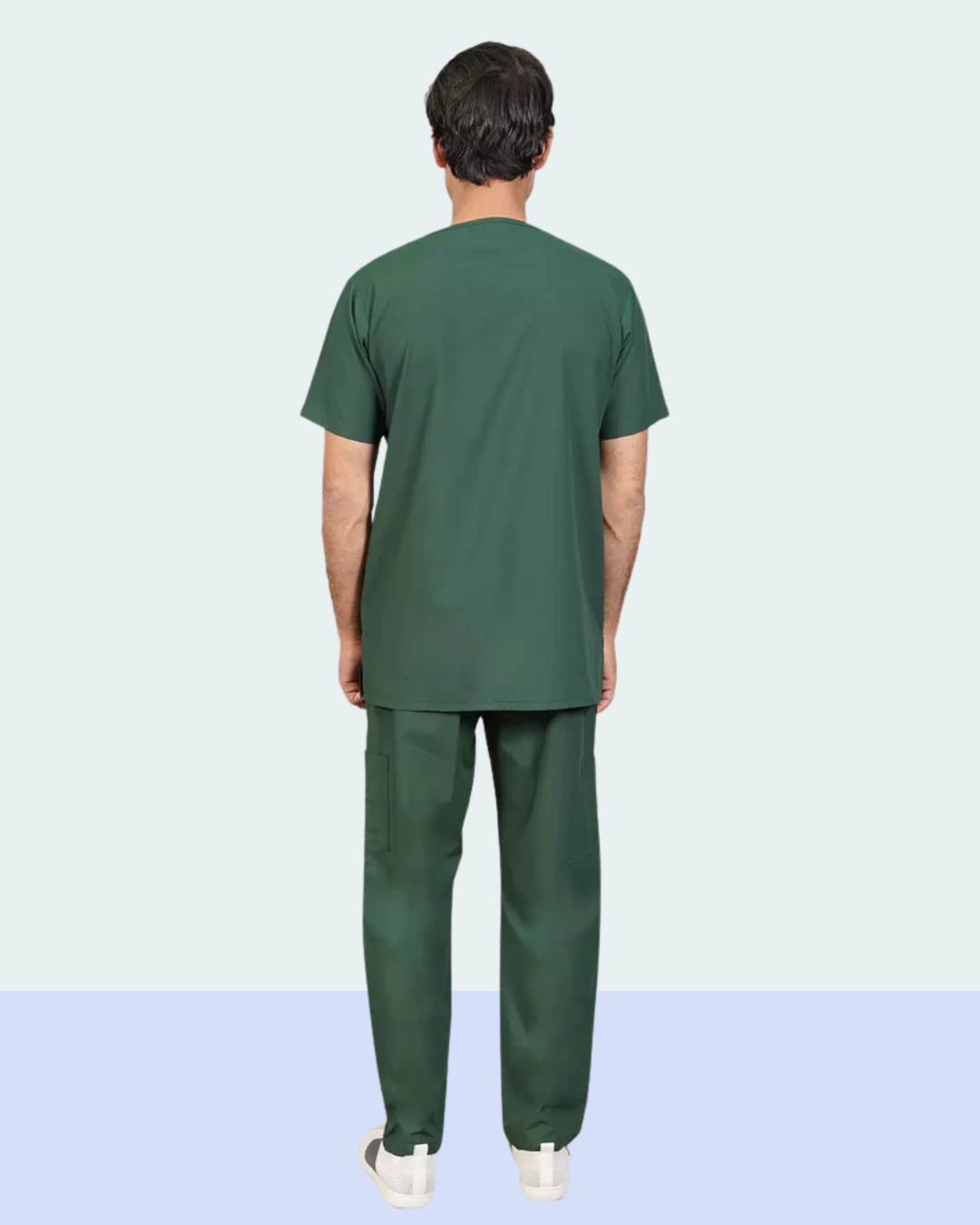 Men’s Hunter Green Medical Scrub Set - Healthcare Uniform Suit
