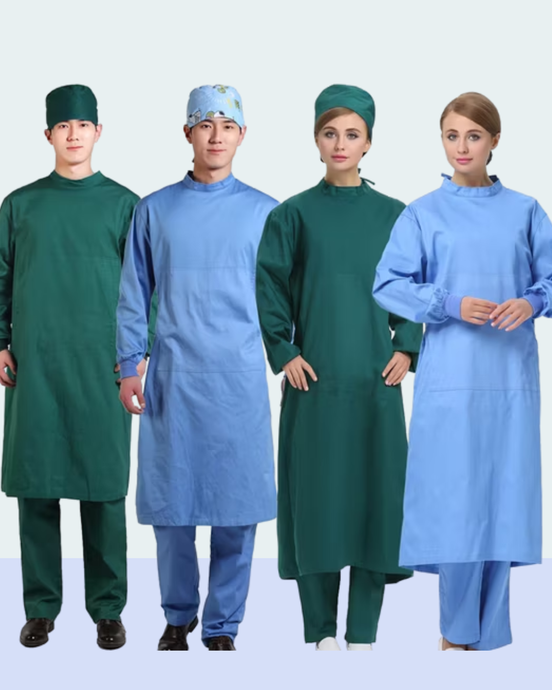 Reusable Unisex Surgical Gown – Comfortable Long Sleeve Medical Gown