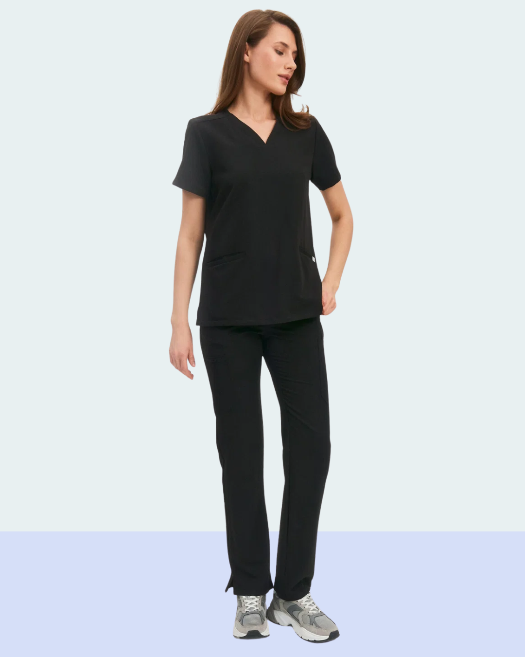 Women's Medical Scrub Set – Black
