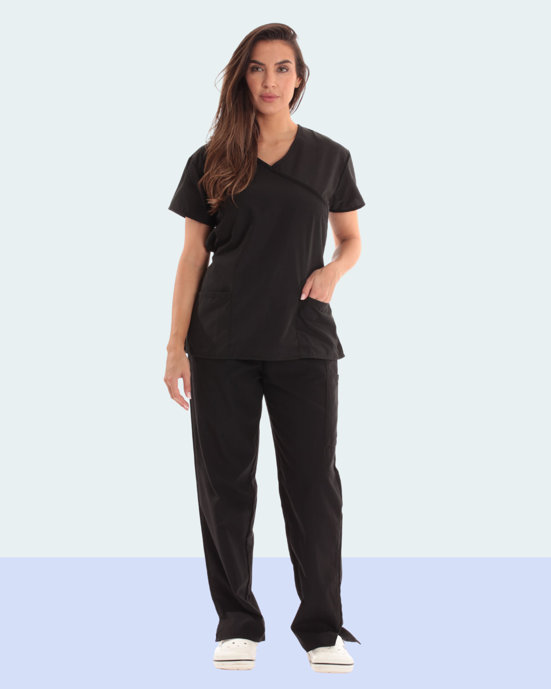 Women's Medical Scrub Set – Black