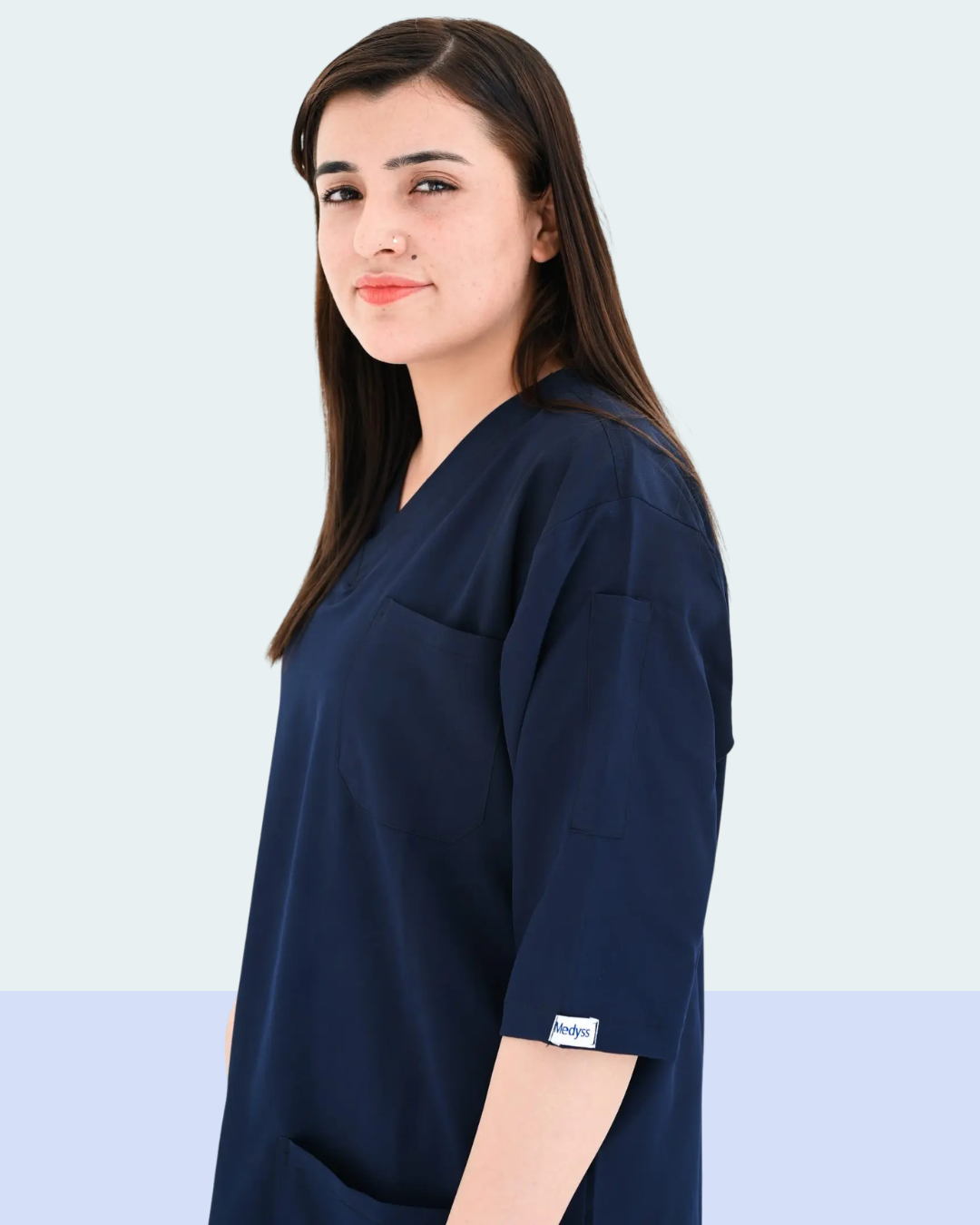 Women's Medical Scrub Set – Navy Blue