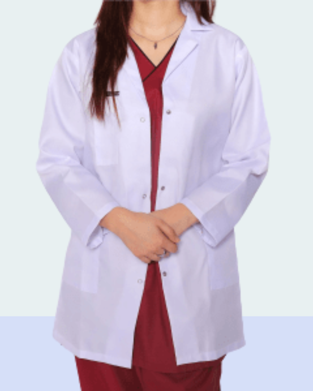 Women's White Medical Lab Coat – Classic Fit
