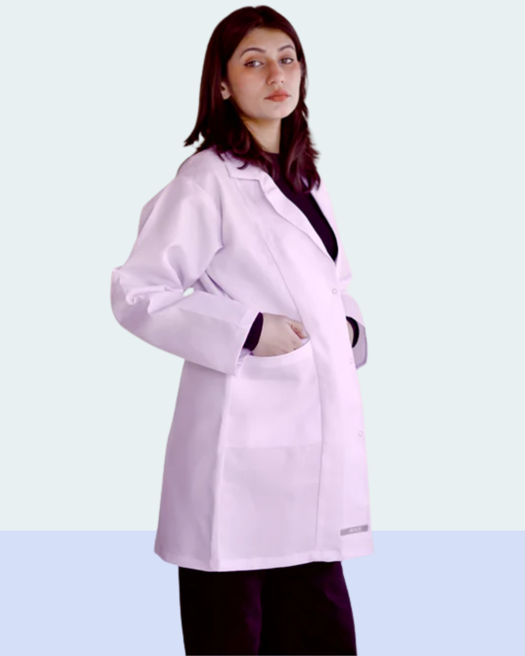 Women's White Medical Lab Coat – Classic Fit