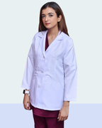 Women's White Medical Lab Coat – Classic Fit