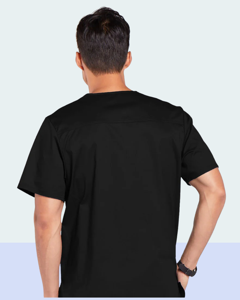 Men’s Black Medical Scrub Set – Professional Healthcare Uniform Suit