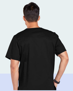 Men’s Black Medical Scrub Set – Professional Healthcare Uniform Suit