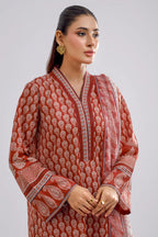 Terra Glow – Rust Printed Lawn 3 Piece