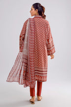 Terra Glow – Rust Printed Lawn 3 Piece
