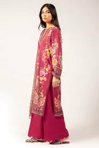 Fuchsia Flair – Magenta Printed Lawn 3 Piece