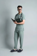Men’s Teal Medical Scrub Set – Professional Healthcare Uniform Suit