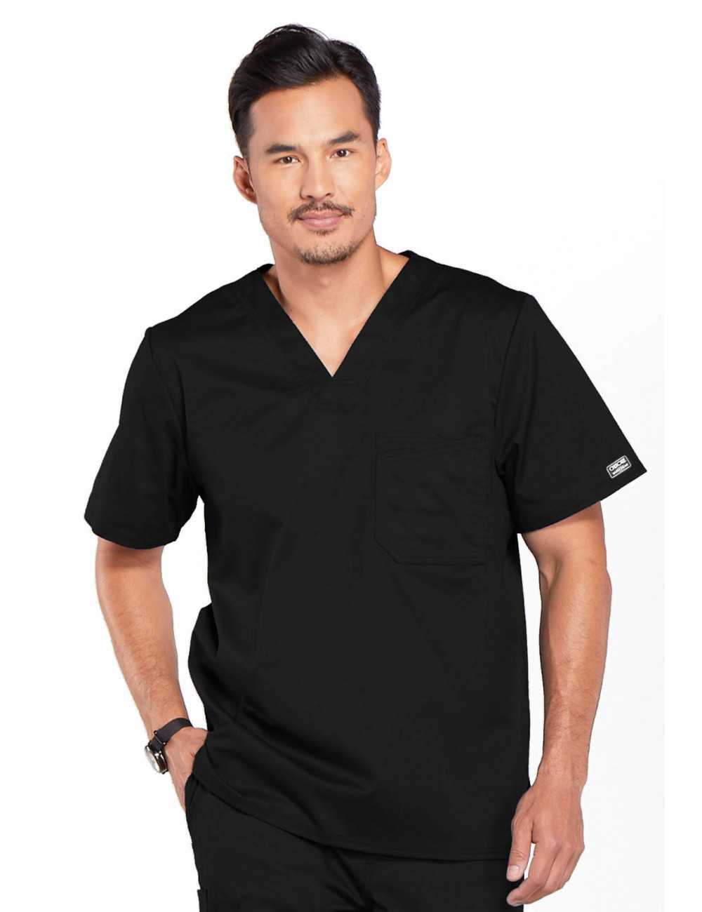 Men’s Black Medical Scrub Set – Professional Healthcare Uniform Suit